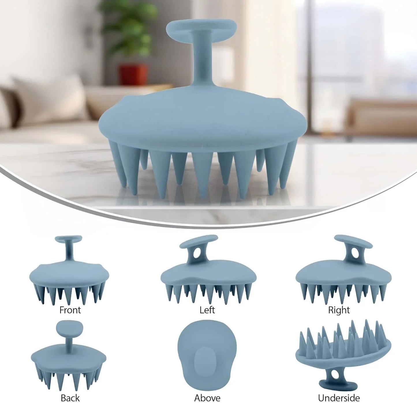 Premium Silicone Scalp Massager & Exfoliating Brush